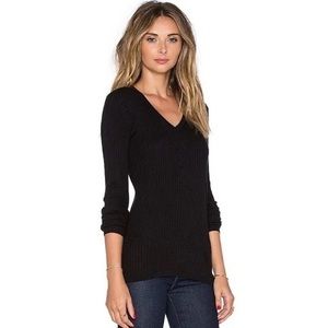 Vince V-Neck Ribbed Sweater